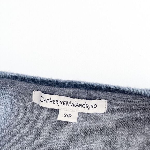 Catherine Malandrino Women's Wool Blend Button Long Knit Cardigan Gray Small - Picture 3 of 7